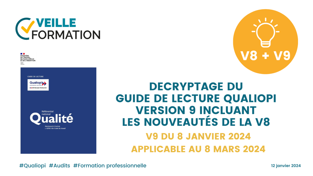 Décryptage du Guide de lecture Qualiopi version 9 incluant les modifications de la version 8