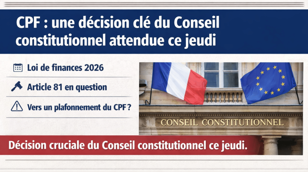 une décision clé du Conseil constitutionnel attendue ce jeudi – CPFormation