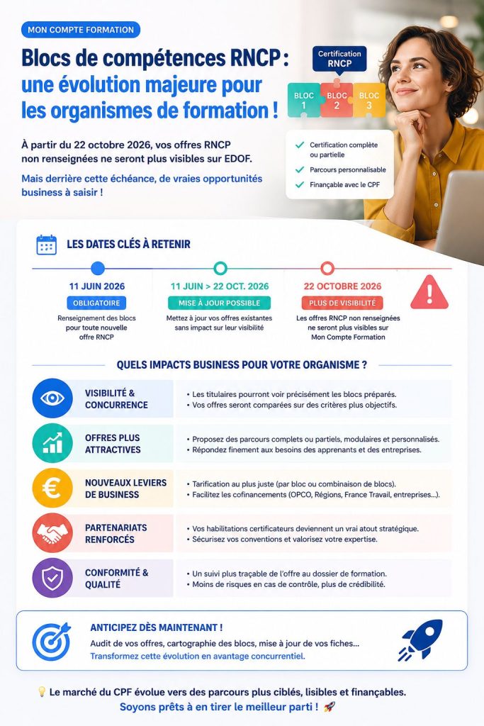 #qualiopi #cpf #moncompteformation #rncp #organismedeformation #blocsdecompétences | Steve VANESSE