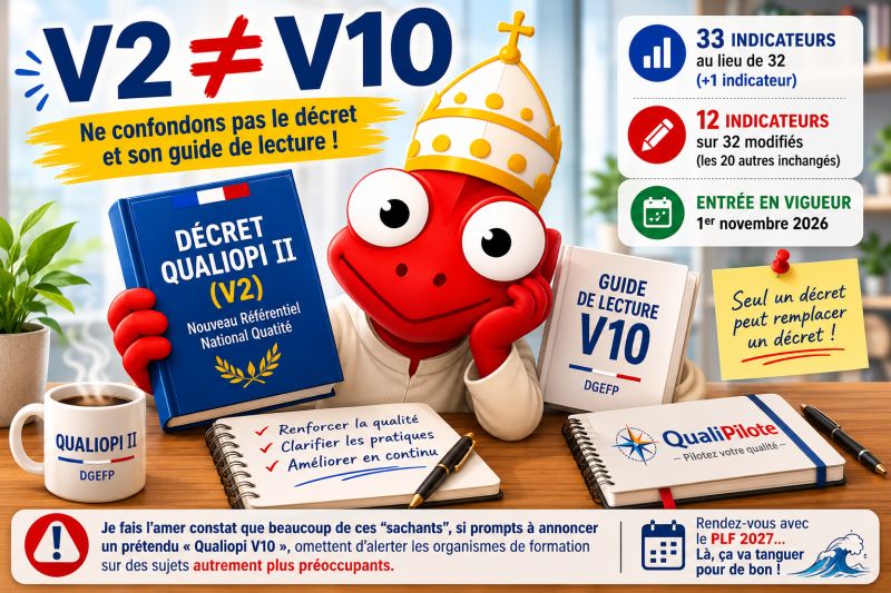 😇 Le 1er novembre Qualiopi 1er entrera au royaume des saints administratifs. Nous souhaitons longue vie à son successeur, Qualiopi II. ➕ Oui, un projet de décret existe bel et bien pour une…