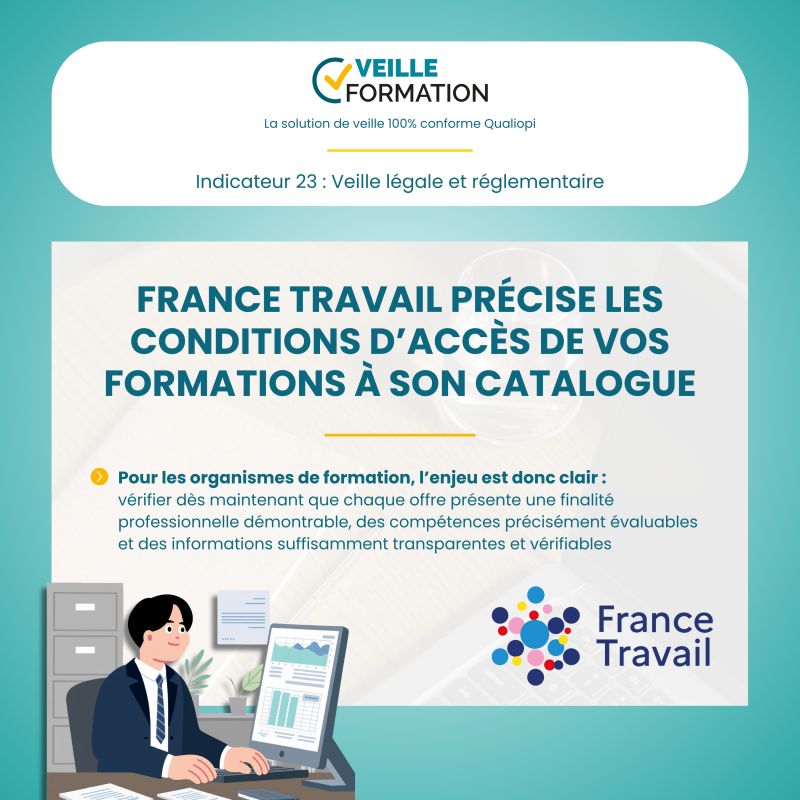 #organismedeformation #francetravail #veilleformation | Veille Formation