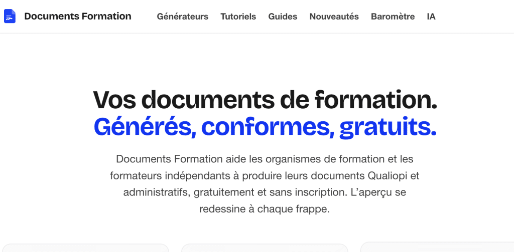 Documents Formation : vos documents Qualiopi gratuits