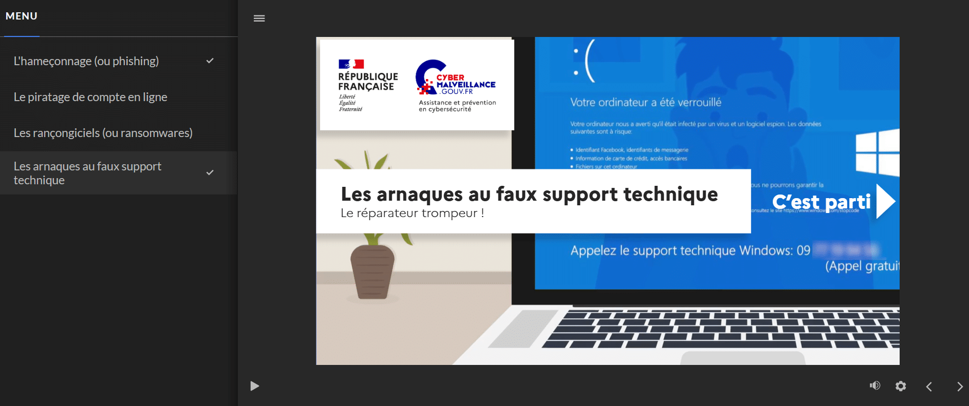 Cybermalveillance – L'atelier du formateur